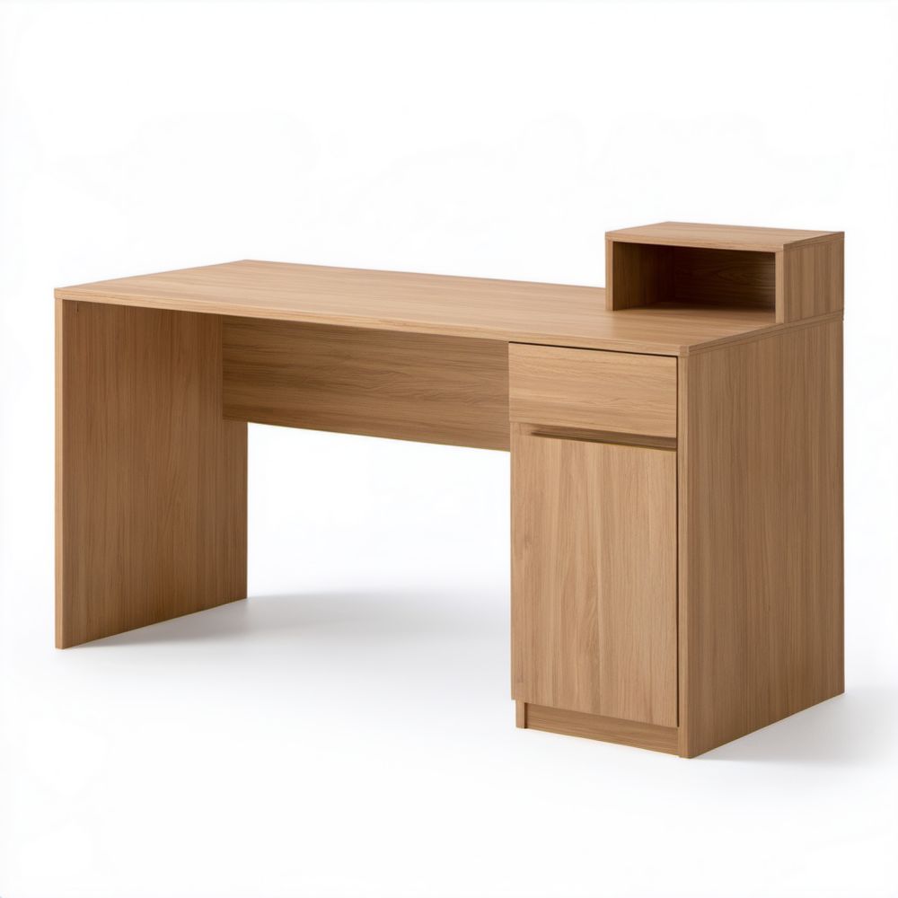 Prostokątne biurko komputerowe z płyty laminowanej dąb sonoma 120 × 60 × 90 cm